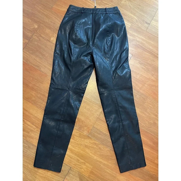 Lovers + Friends pants Georgie Faux Leather in Black X-Small asis Vegan Trousers - Picture 7 of 11